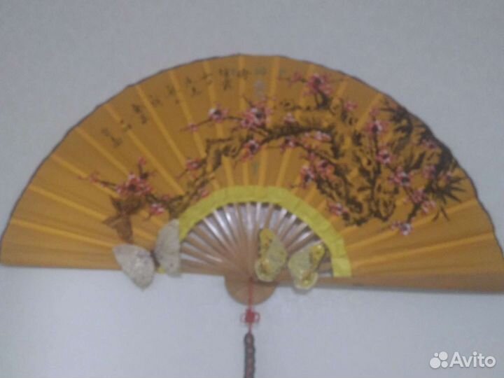 Веер с сакурой 1м