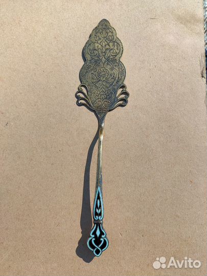 Лопатка серебряная серебро эмаль
