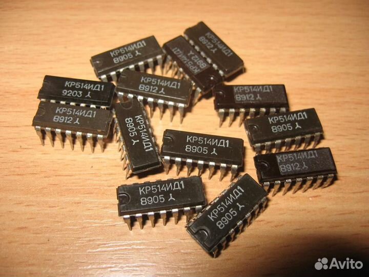 Микросхемы кр514ид1, кр514ид2 (3 шт. ид2)