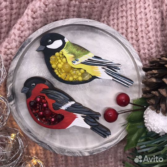 Брошь ручной работы