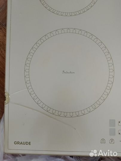 Варочная панель ретро graude треснуто стекло