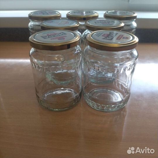 Банки стеклянные 0,45 с крышкой