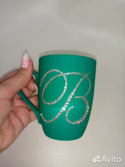 Кружка со стразами
