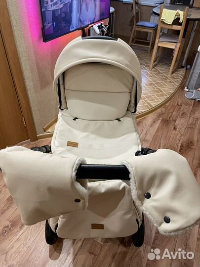 Коляска 2 в 1 эко кожа