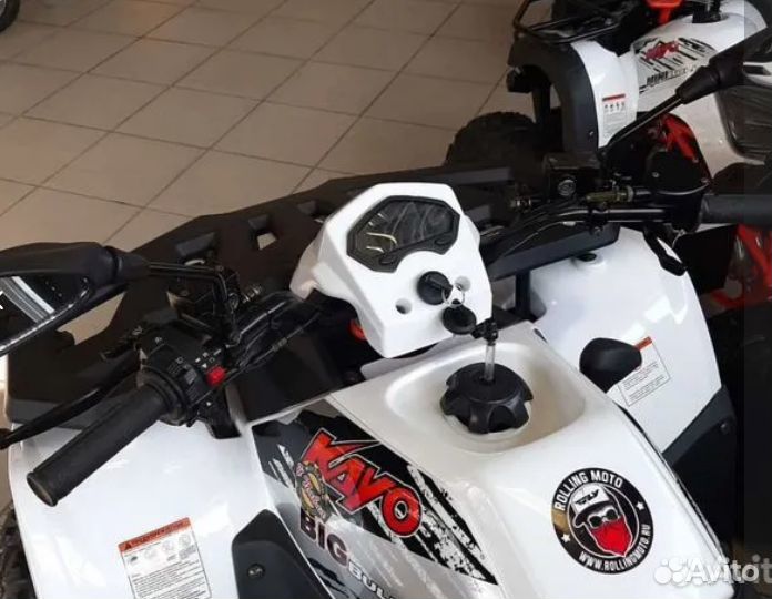 Квадроцикл Kayo Big Bull черно-белый