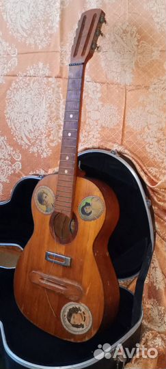 Электро-акустическая Семиструнная Гитара СССР
