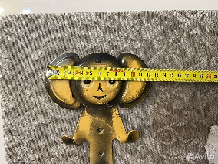 Крючок металл винтаж СССР Чебурашка