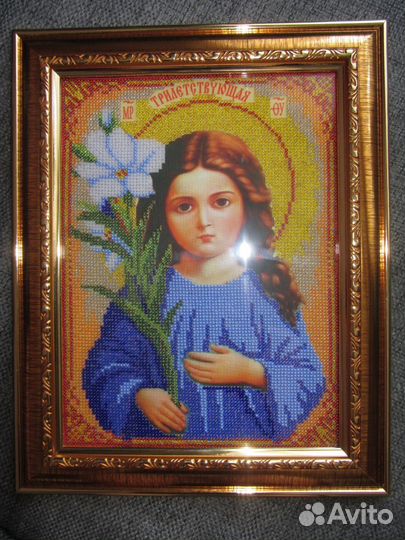 Икона бисером 24x37