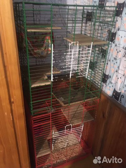 Клетка огромная для шиншилл, хорьков