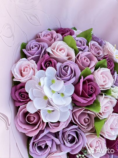 Букет из мыльных цветов