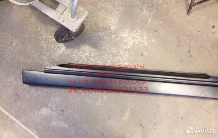 Накладки на пороги 12 купе(21123) тюн-купеL