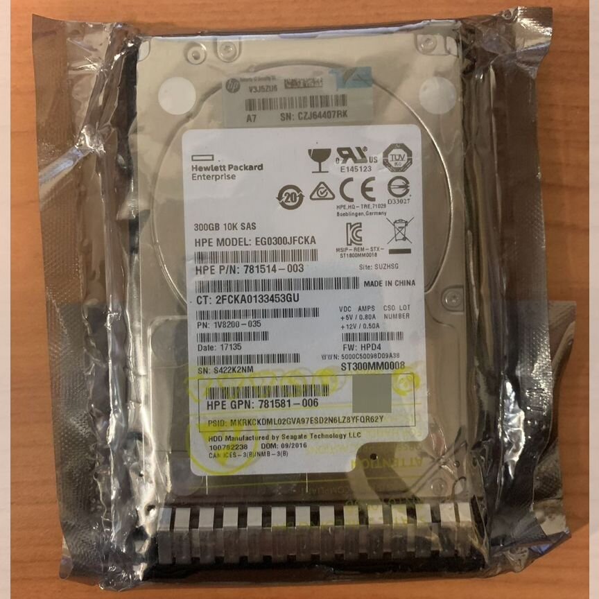 [507127-B21] Жесткий Диск Hp 300gb 12g 10k 2.5 Sas 507127-B21