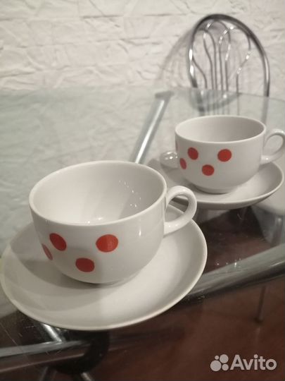 Две чайные пары дулево СССР