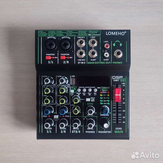Микшерный пульт Lomeho PRO Bluetooth USB, новый