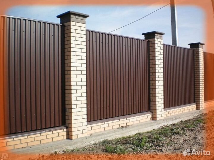 Забор из профлиста