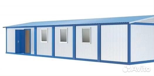 Модульное здание (76м2) из шести бытовок
