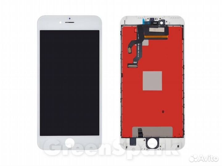 Дисплей для iPhone 6S Plus +тач белый с рамкой Pr