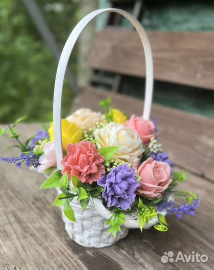 Букет цветов из мыла