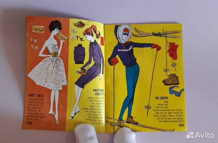 Буклет Barbie Ken Midge 1962 Синий винтаж