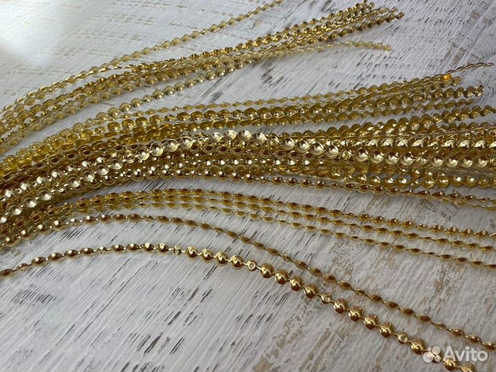 Гвоздевая металлическая лента - золото