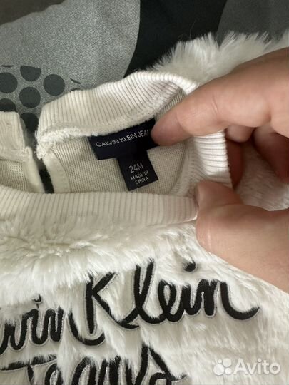 Кофта меховая Calvin Klein 24мес