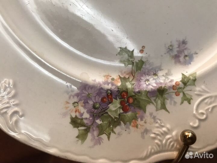 Тарелка дореволюционная, клеймо, Европа