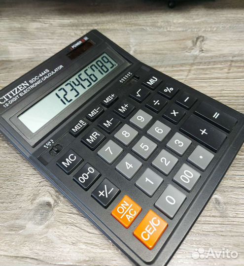 Калькулятор большой citizen SDC-444S электроника