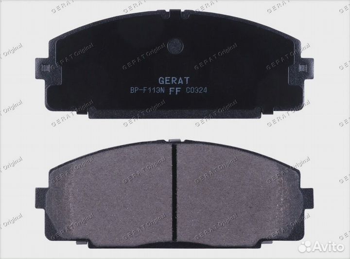 Тормозные колодки Gerat BP-F113N (передние) Normal
