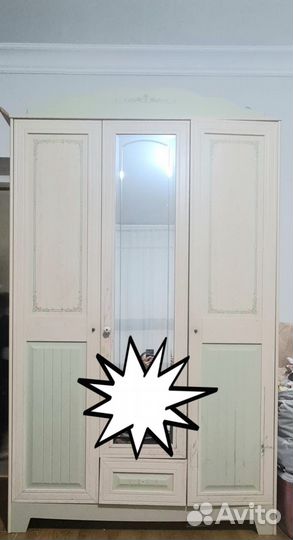 Детская двухярусная кровать со шкафом