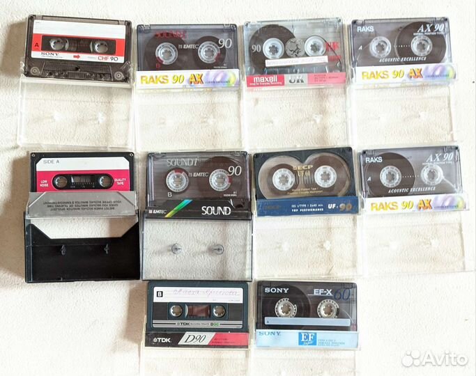 Аудиокассеты Sony и TDK