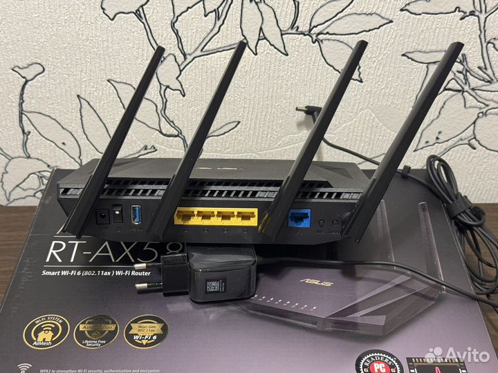 Wi-Fi роутер asus RT-AX58U