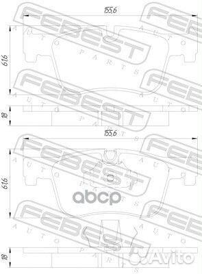 Колодки тормозные передние 1901-F21F 1901F21F F