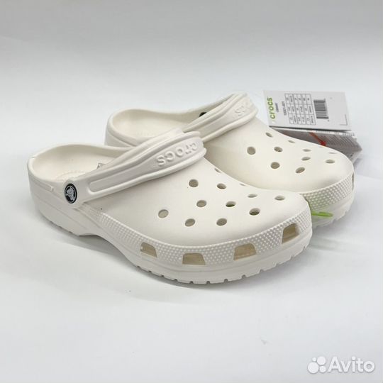 Сабо Crocs Classic. Белые. Люкс качество. 37-46р