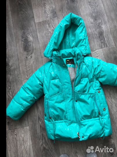 Детский пуховик 98 см