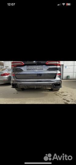 Насадка на глушитель черные BMW G05/G06/G07