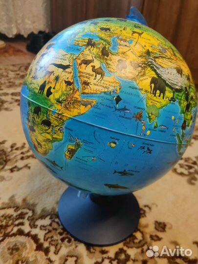 Глобус зоогеографический D25