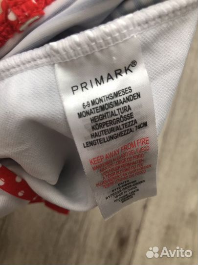 Купальник hm 92,primark 6-9 мес