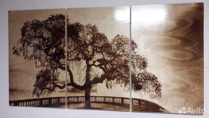 Картины по дереву подарок на любой праздник