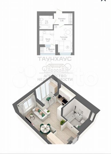 1-к. квартира, 39 м², 7/15 эт.