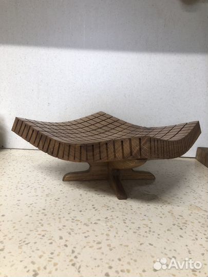 Ваза для фруктов из дуба