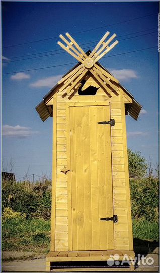 Уличный туалет с декором джй 929