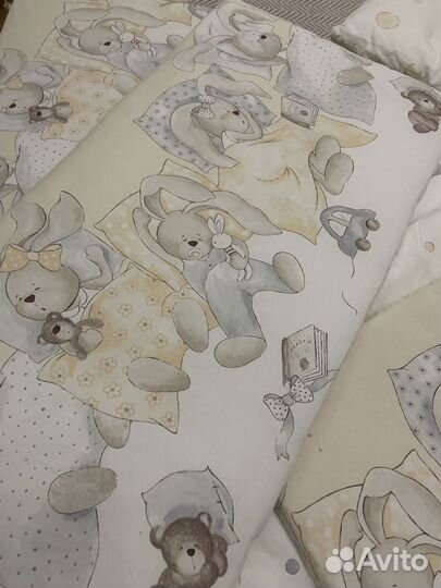 Детское постельное белье с бортиками в кроватку