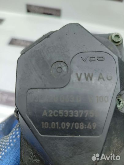 Заслонка дроссельная электрическая VW VAG 2.0 TDI
