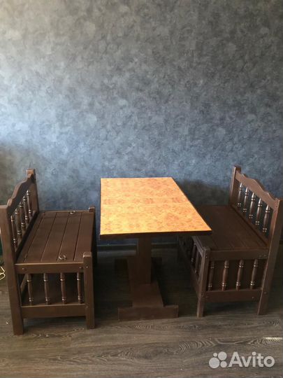 Комплект мебели из дерева, винтаж