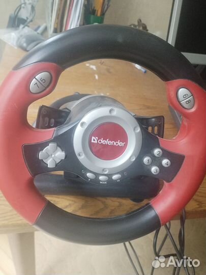 Игровой руль с педалями детский