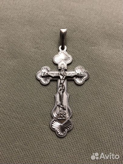 Крест серебряный 925 проба нательный
