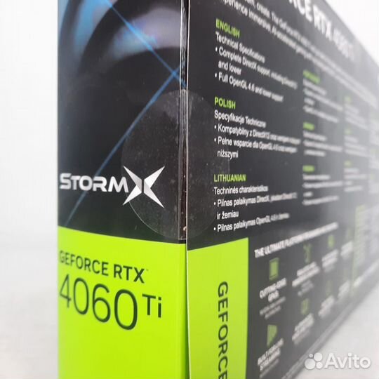 Видеокарта palit RTX4060 Ti stormx 8Гб Новая