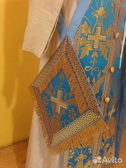 Парчовое Голубое облачение(батюшкам)