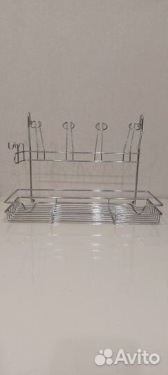 Полка на рейлинг со стаканодержателем