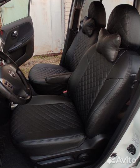 Чехлы автомобильные экокожа на Nissan Note